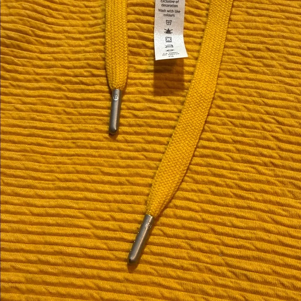 Lululemon Easy Going Sleeveless Hoodie Heathered Honey‎ Lemon sz6